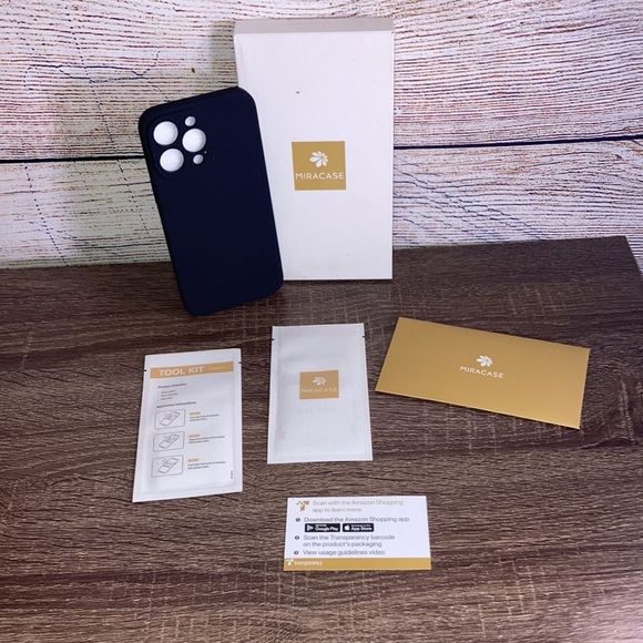 New Miracase for iPhone 14 Pro Max Case with 2 Pack Screen Protectors Black - Picture 2 of 6